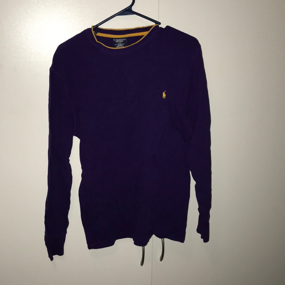 Purple and gold Ralph Lauren thermal